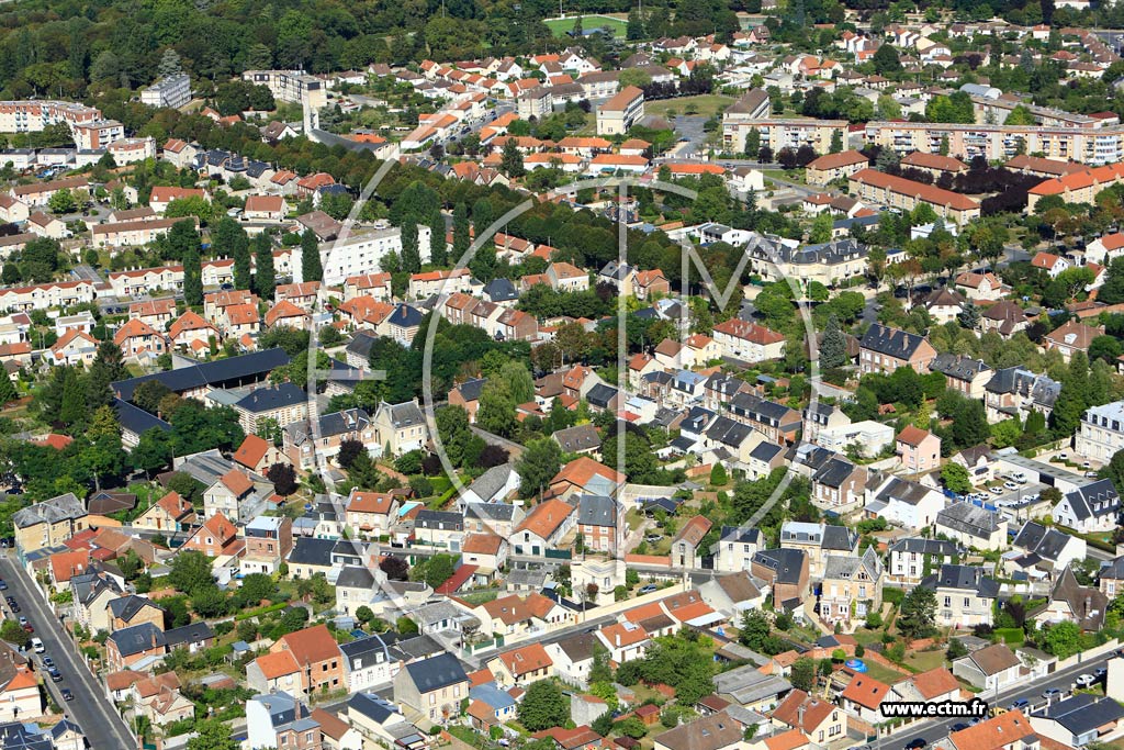 Photo arienne de Soissons