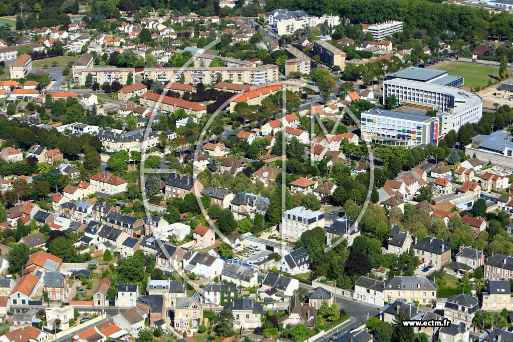 Photo arienne de Soissons