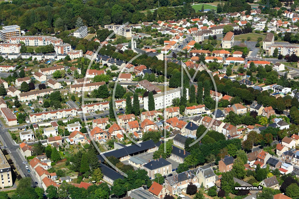Photo arienne de Soissons