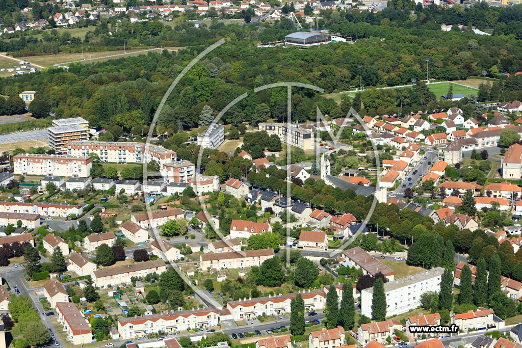 Photo arienne de Soissons