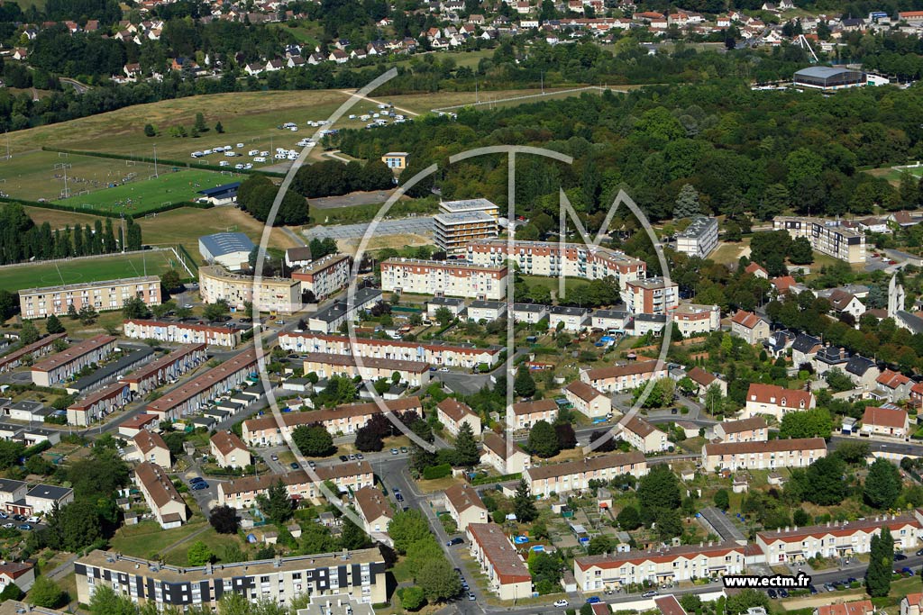 Photo arienne de Soissons