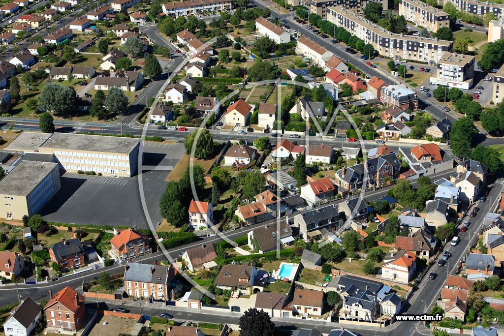 Photo arienne de Soissons