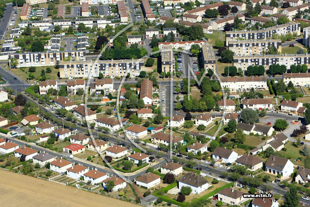 Photo arienne de Soissons