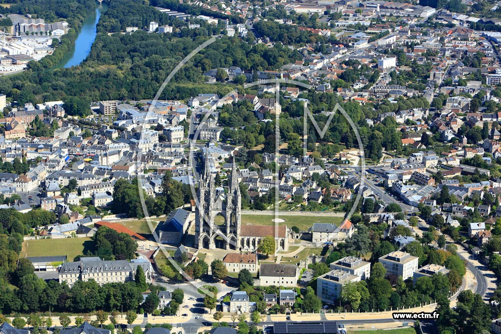 Photo arienne de Soissons