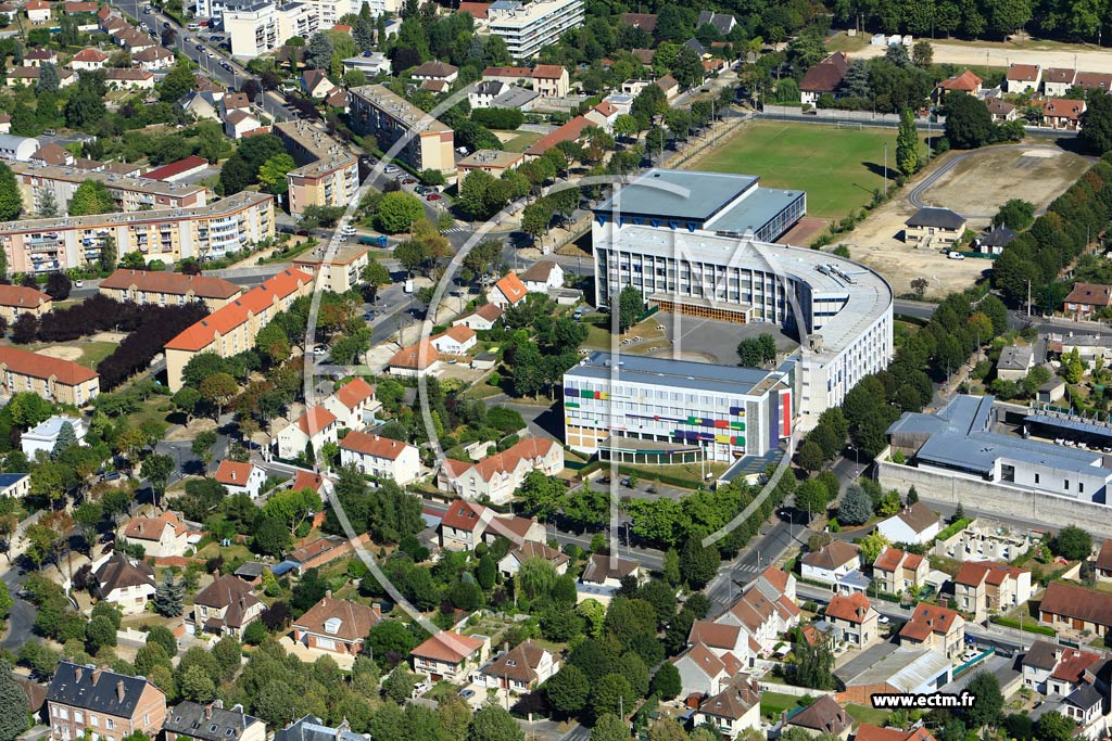 Photo arienne de Soissons