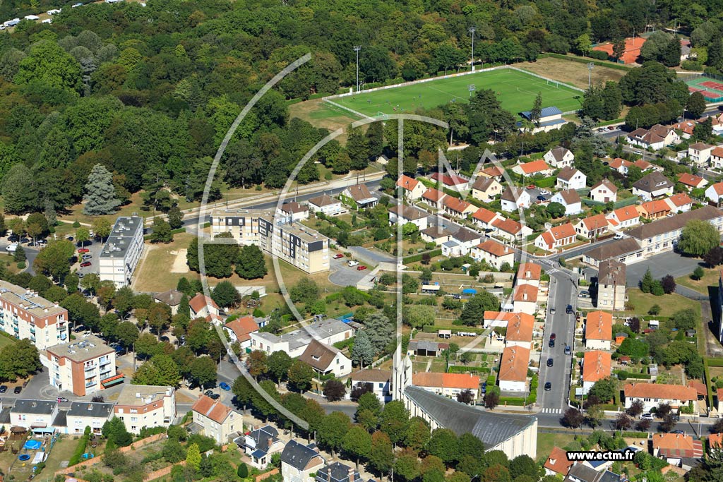 Photo arienne de Soissons