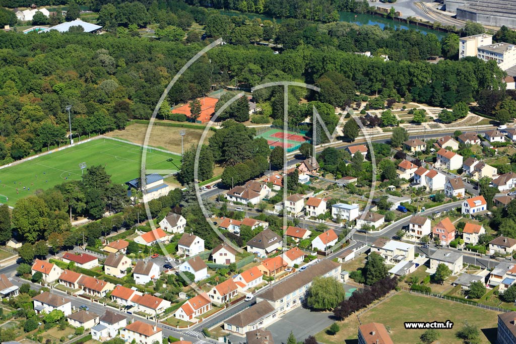 Photo arienne de Soissons