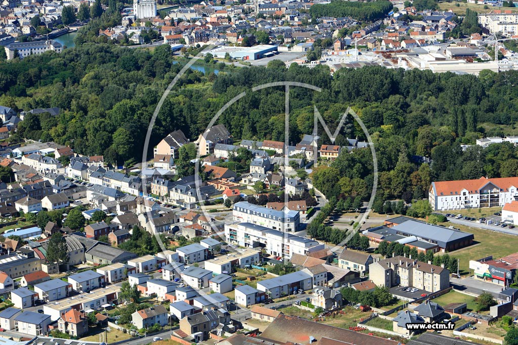 Photo arienne de Soissons (Faubourg de Reims)