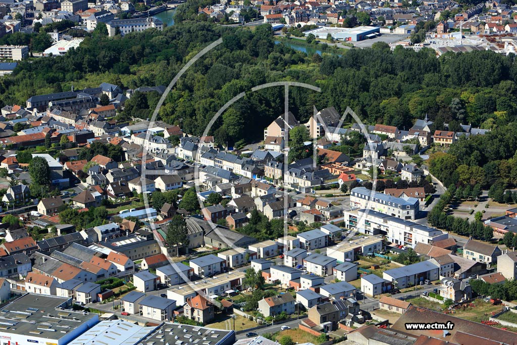 Photo arienne de Soissons (Faubourg de Reims)