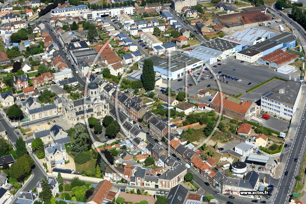 Photo arienne de Soissons (Faubourg de Reims)