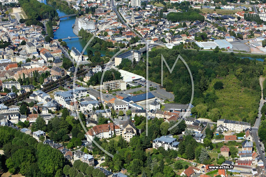Photo arienne de Soissons (Faubourg de Reims)