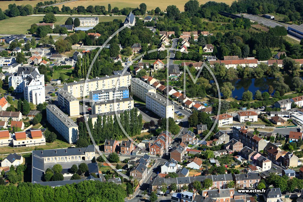 Photo arienne de Soissons (Faubourg Saint Waast)