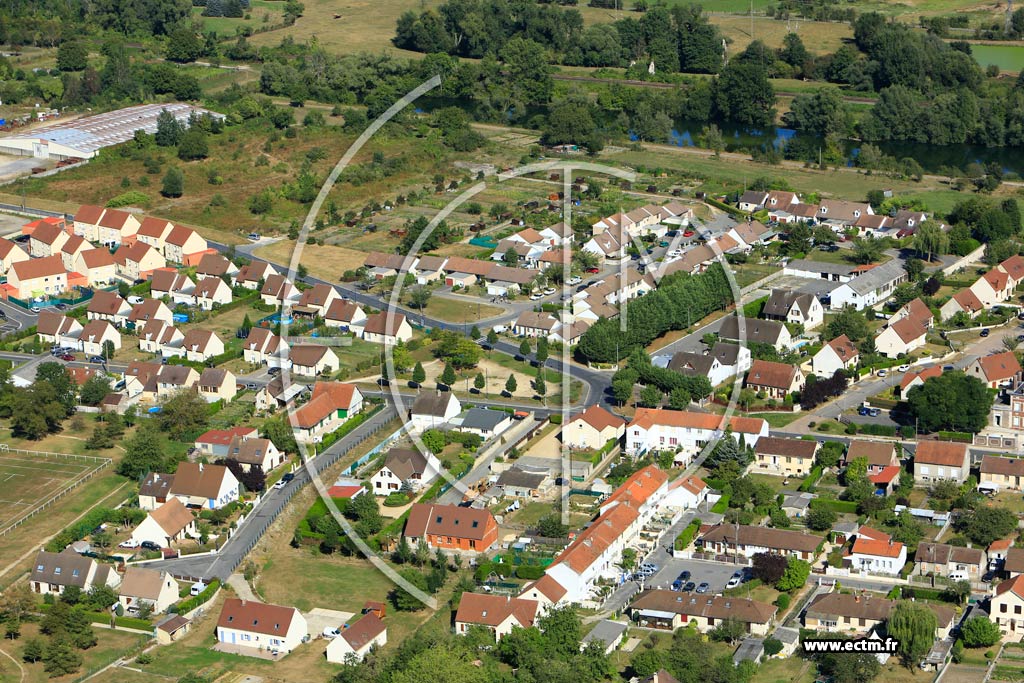 Photo arienne de Soissons (Faubourg Saint Waast)