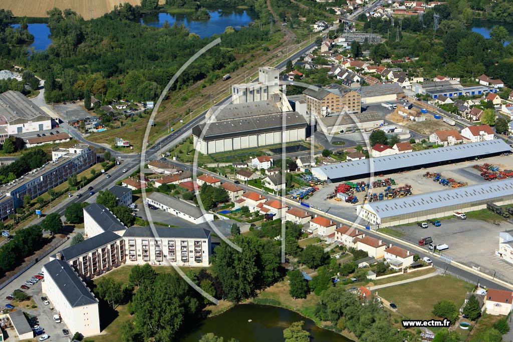 Photo arienne de Soissons (Faubourg Saint Waast)
