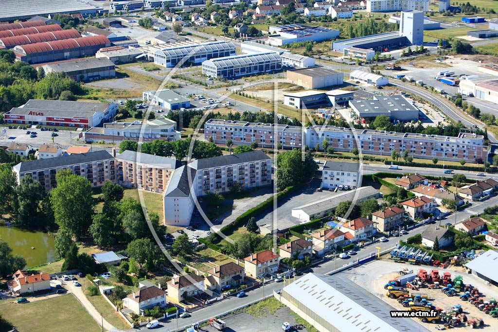 Photo arienne de Soissons (Faubourg Saint Waast)