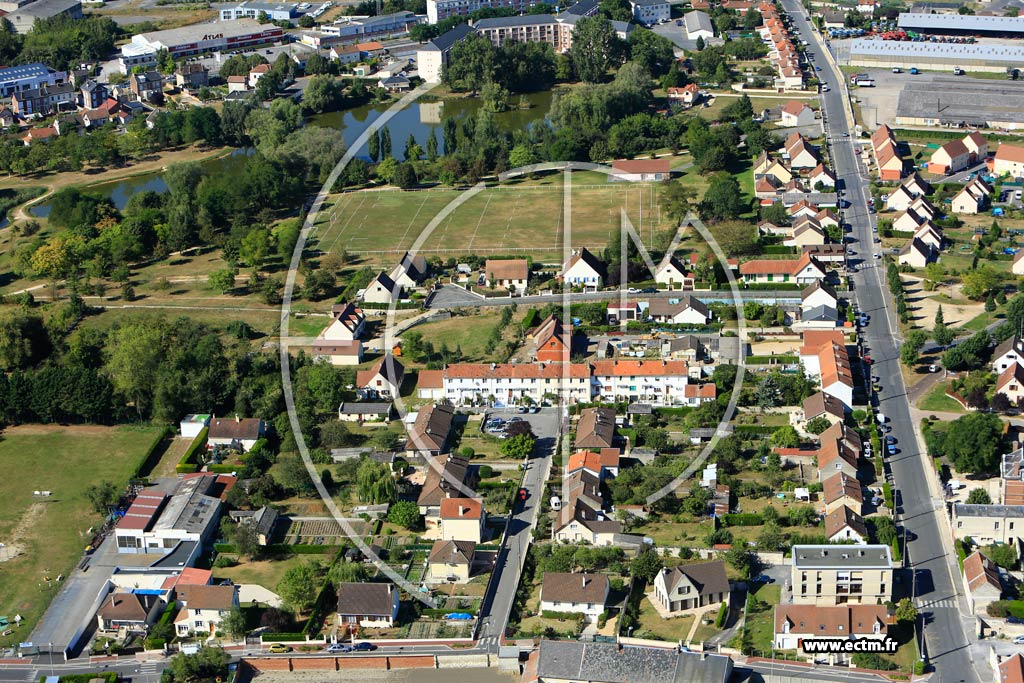 Photo arienne de Soissons (Faubourg Saint Waast)