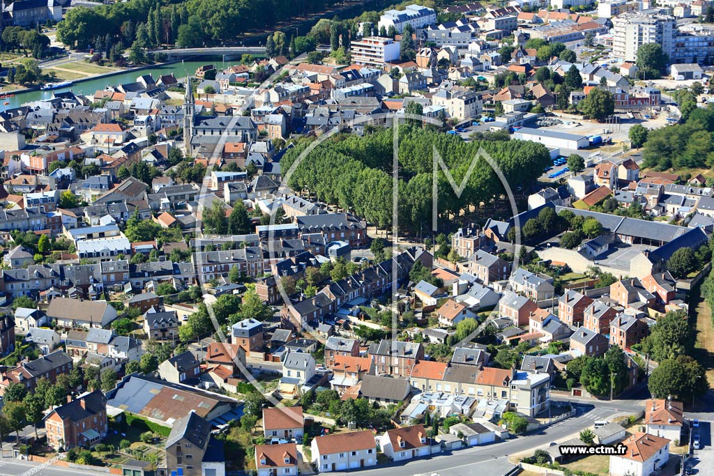 Photo arienne de Soissons (Faubourg Saint Waast)