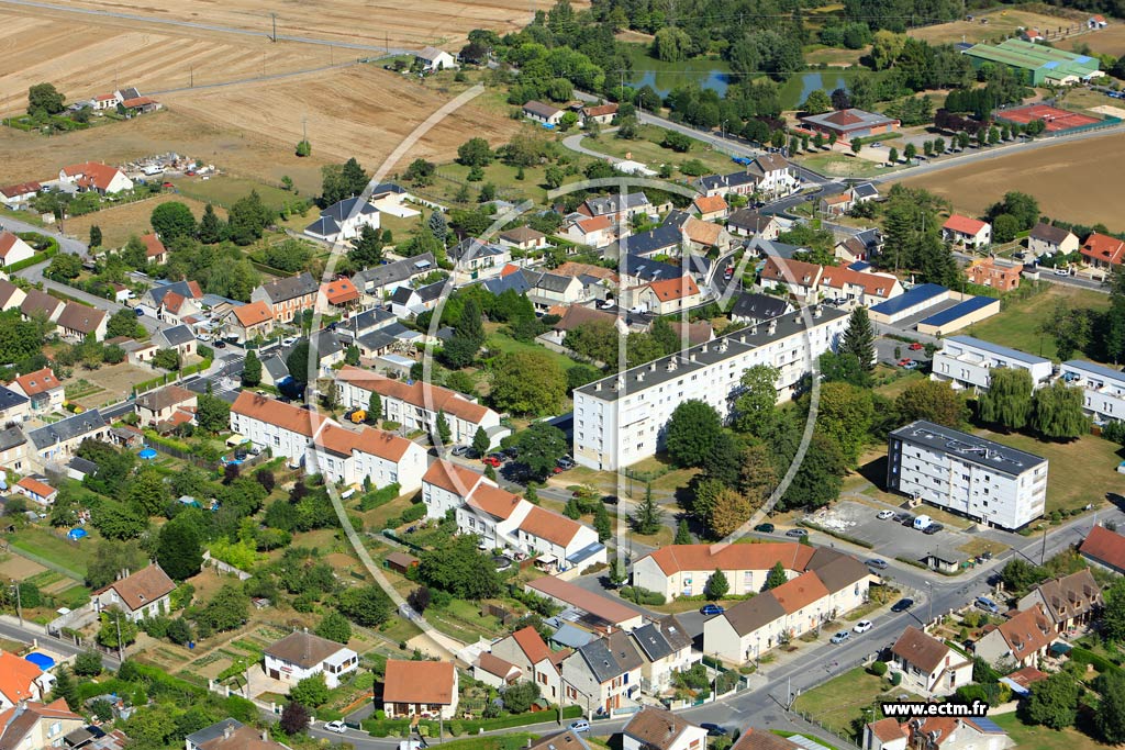 Photo arienne de Villeneuve-Saint-Germain