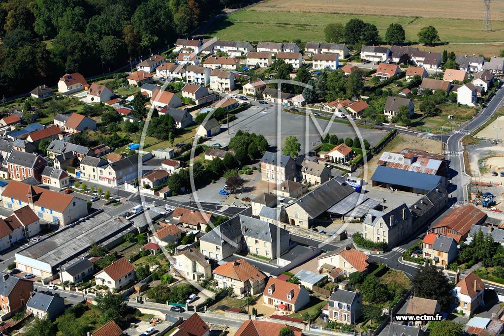 Photo arienne de Villeneuve-Saint-Germain