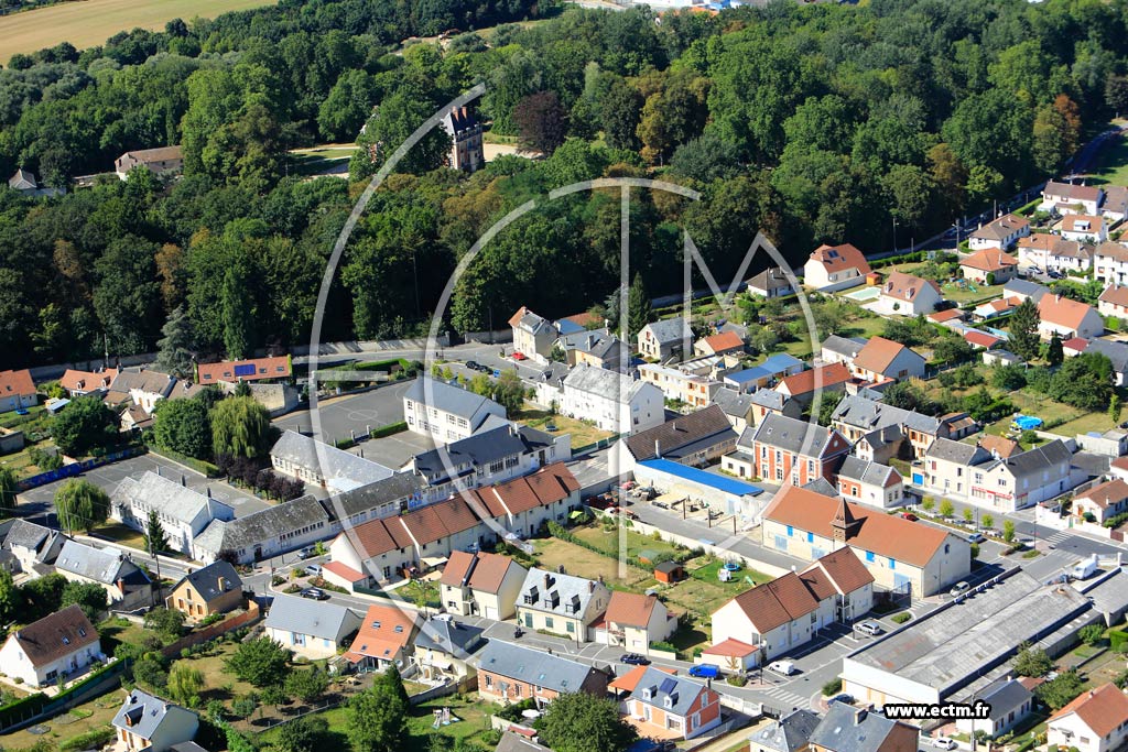 Photo arienne de Villeneuve-Saint-Germain