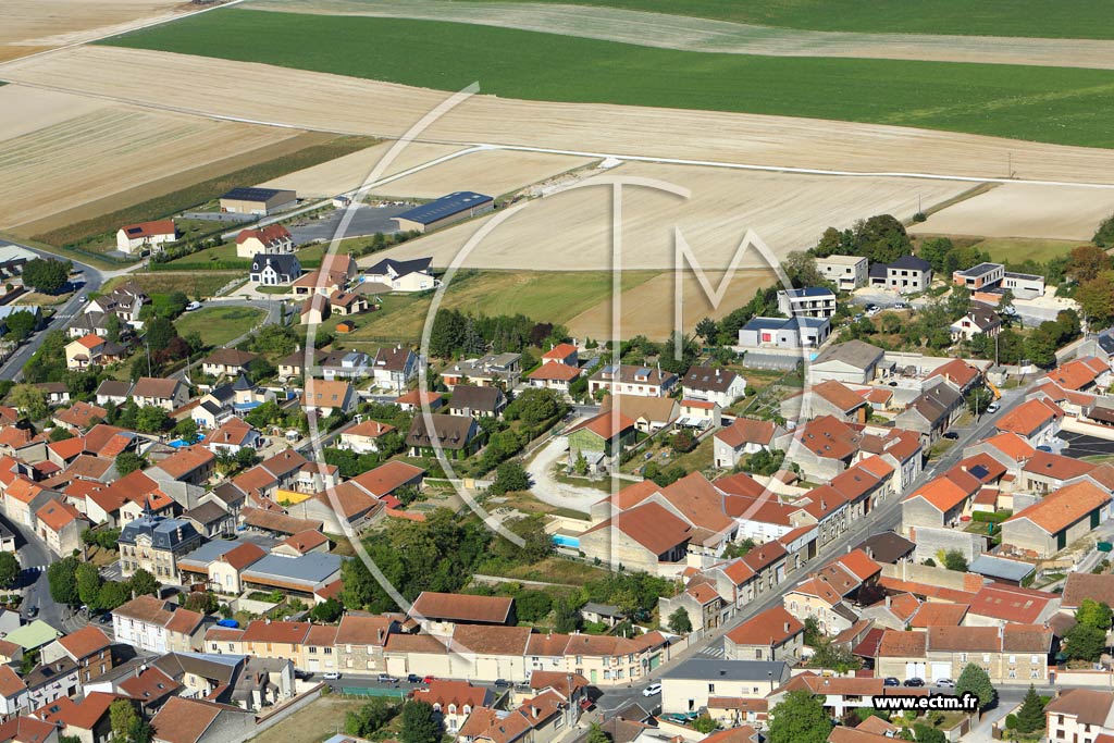 Photo arienne de Cernay-ls-Reims