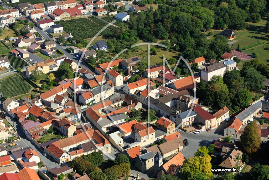 Photo arienne de Jouy-ls-Reims