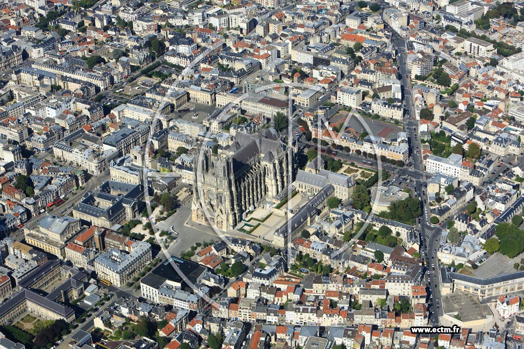 Photo arienne de Reims (Cathdrale Notre Dame de Reims)