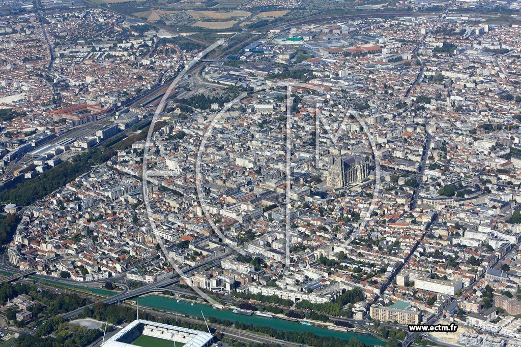 Photo arienne de Reims (Centre-Erlon)