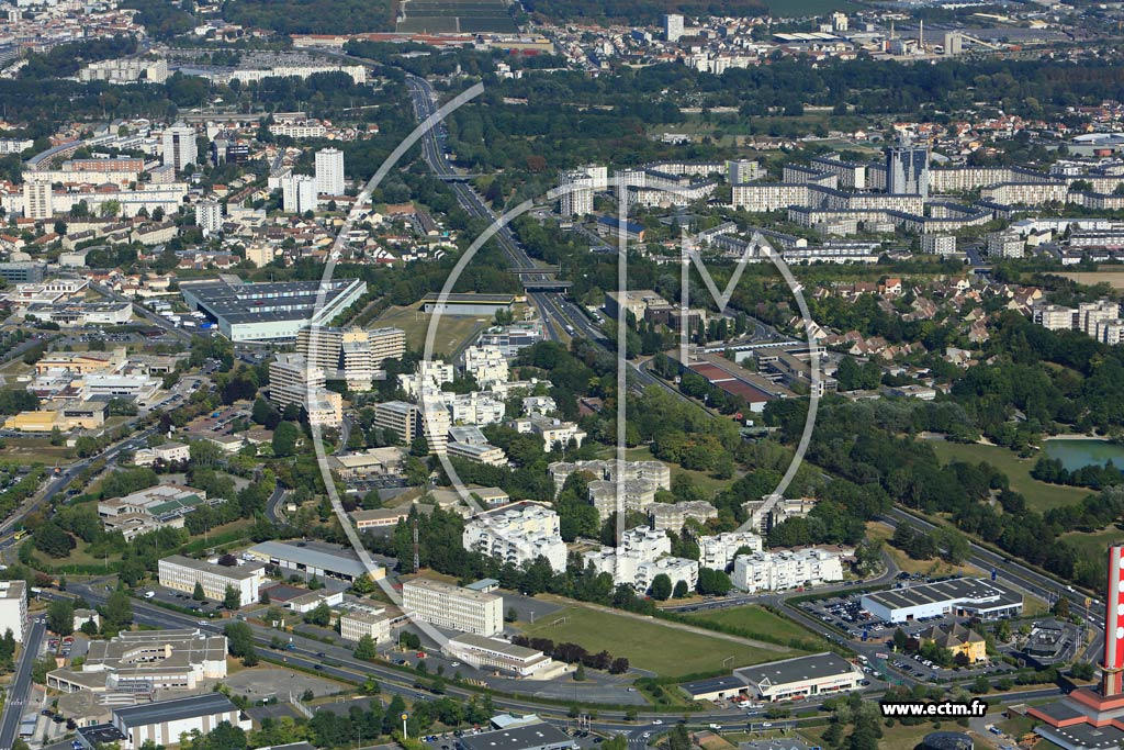 Photo arienne de Reims (Croix du Sud)