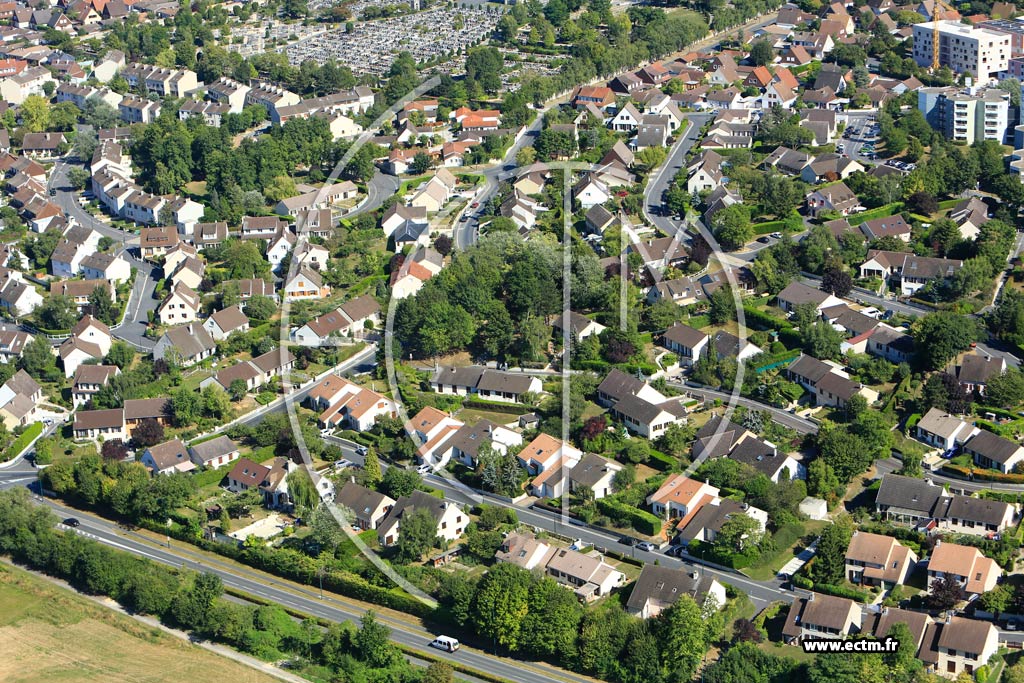 Photo arienne de Reims (Croix Rouge)