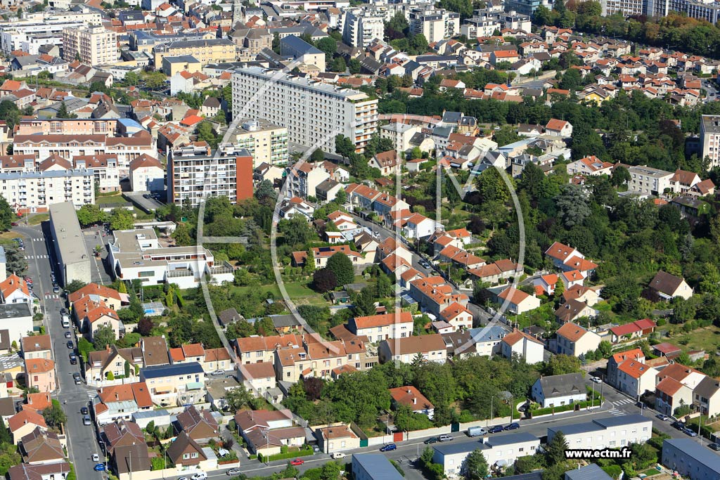 Photo arienne de Reims (Croix Rouge)