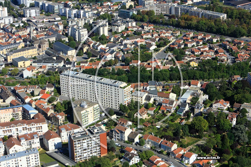 Photo arienne de Reims (Croix Rouge)