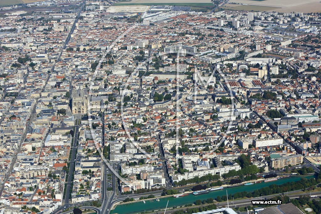 Photo arienne de Reims (Hincmar)