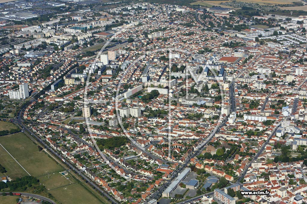 Photo arienne de Reims (Laon Nord)