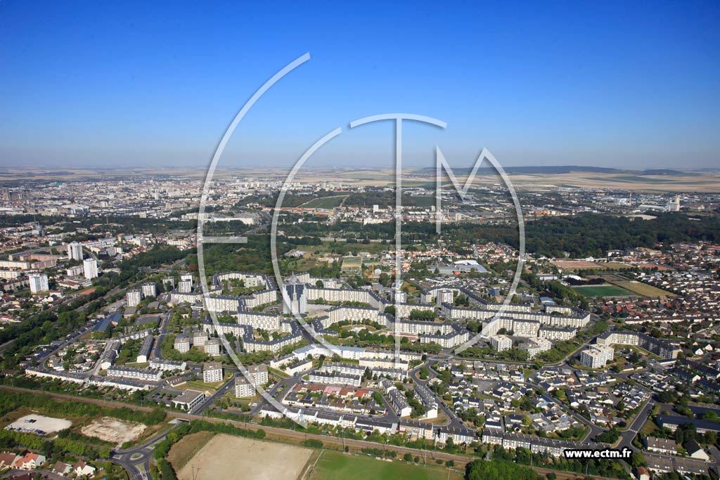 Photo arienne de Reims (Les Chtillons)