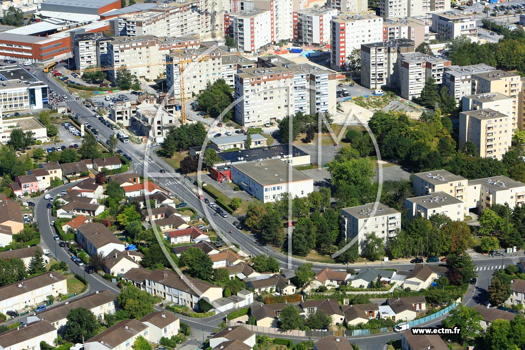 Photo arienne de Reims (Pays de France)