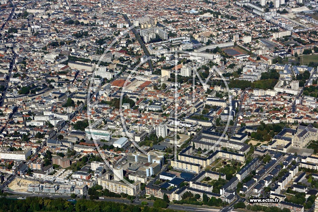 Photo arienne de Reims (Saint-Rmi)