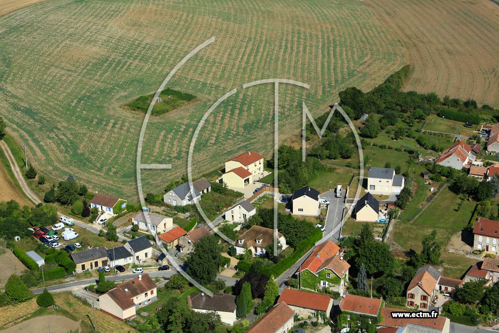 Photo arienne de Sarcy
