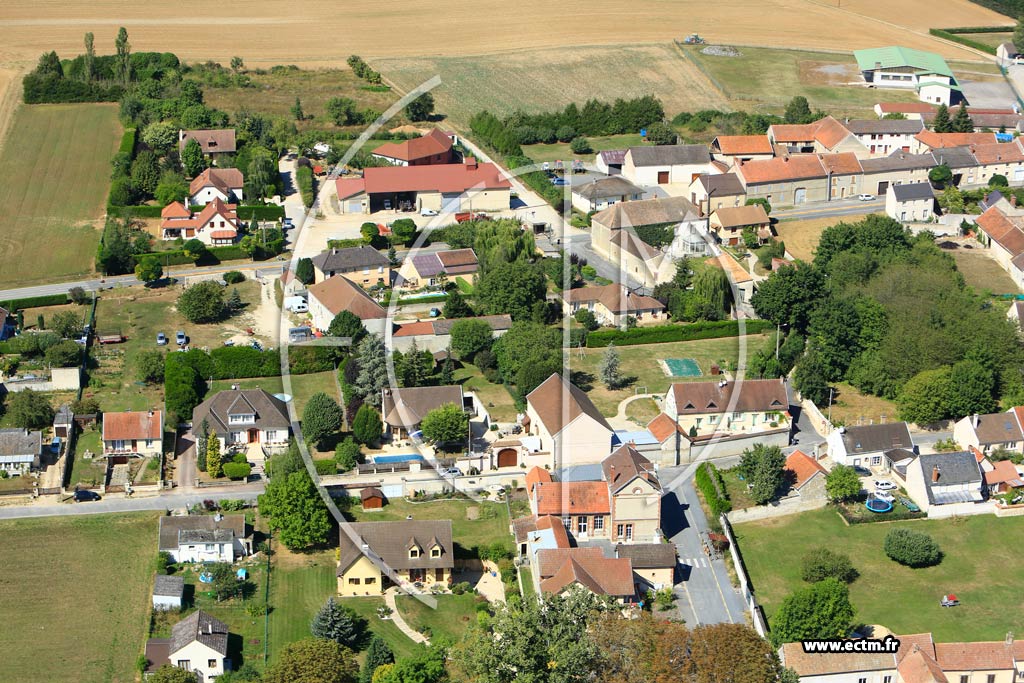 Photo arienne de Tauxires-Mutry