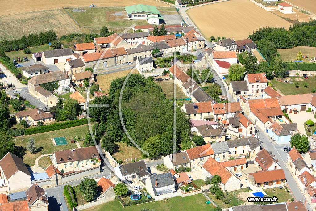 Photo arienne de Tauxires-Mutry