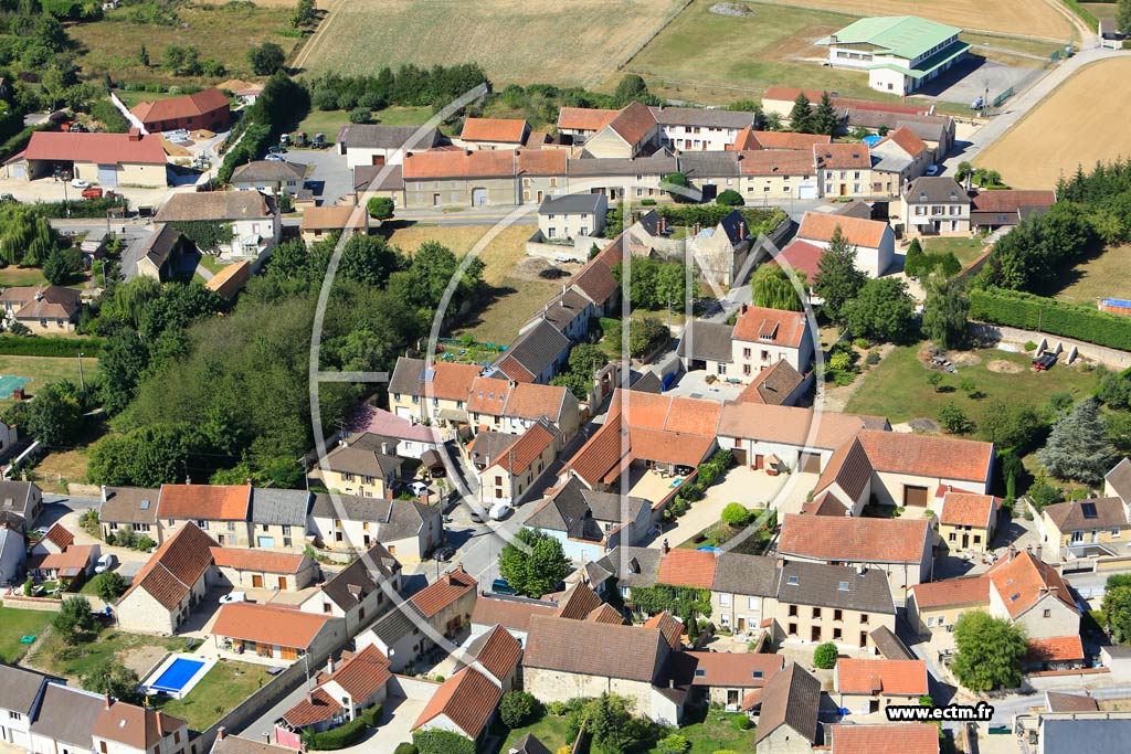 Photo arienne de Tauxires-Mutry