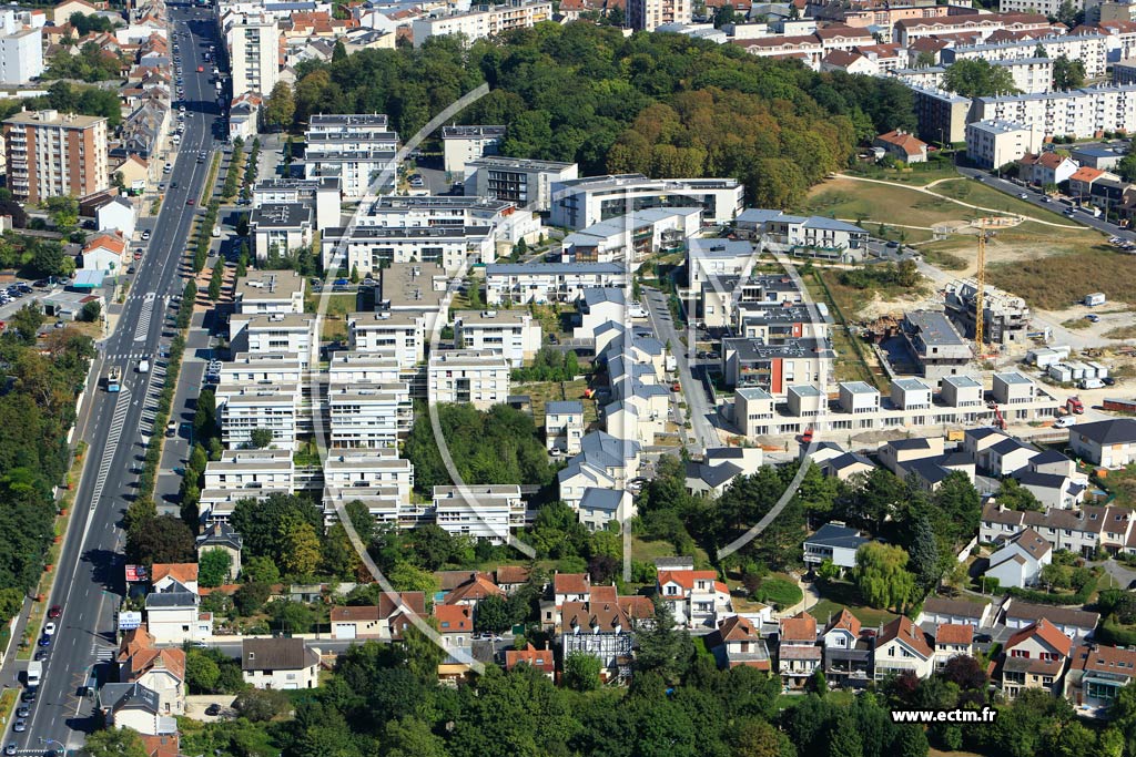 Photo arienne de Tinqueux