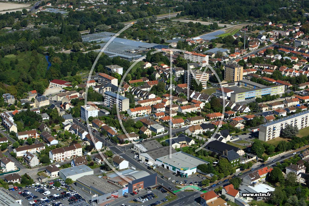 Photo arienne de Tinqueux
