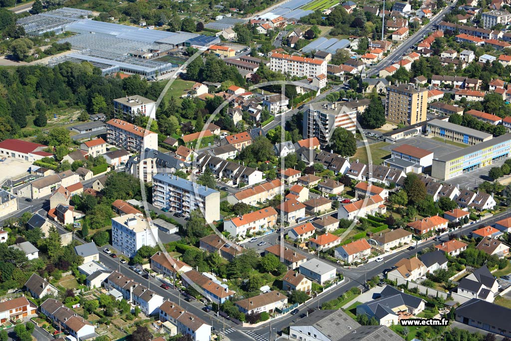Photo arienne de Tinqueux