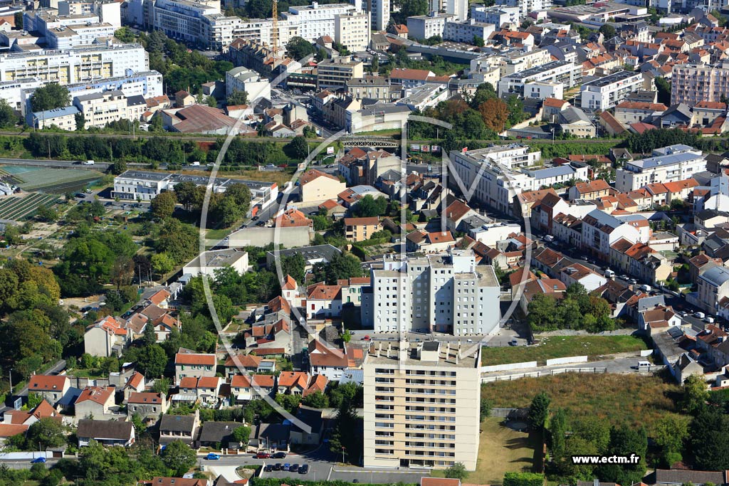 Photo arienne de Tinqueux