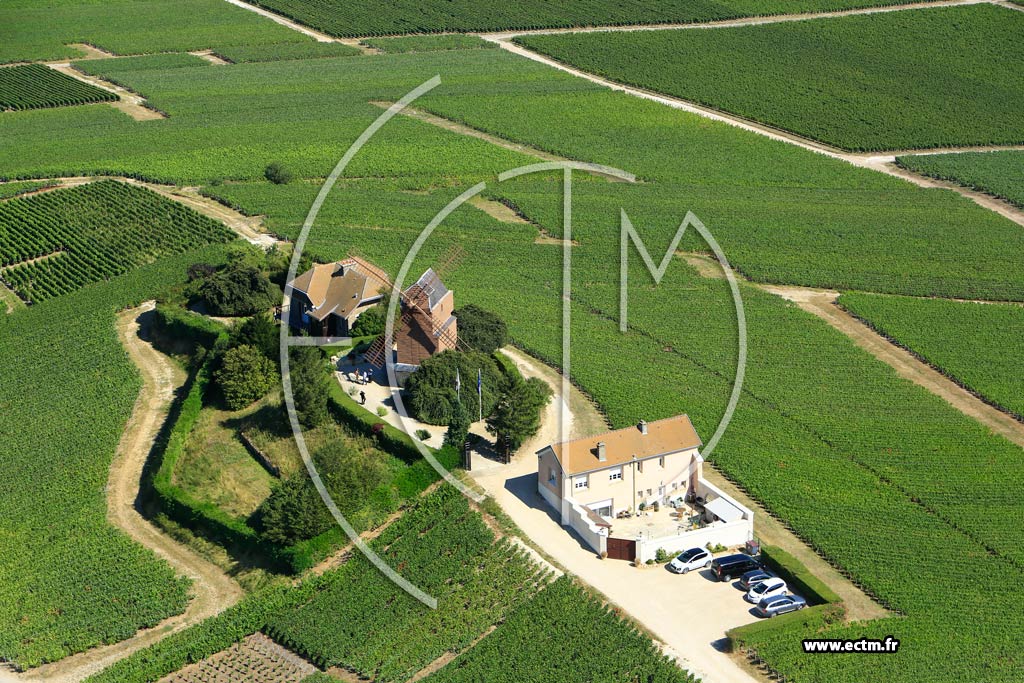 Photo arienne de Verzenay (Le Moulin)