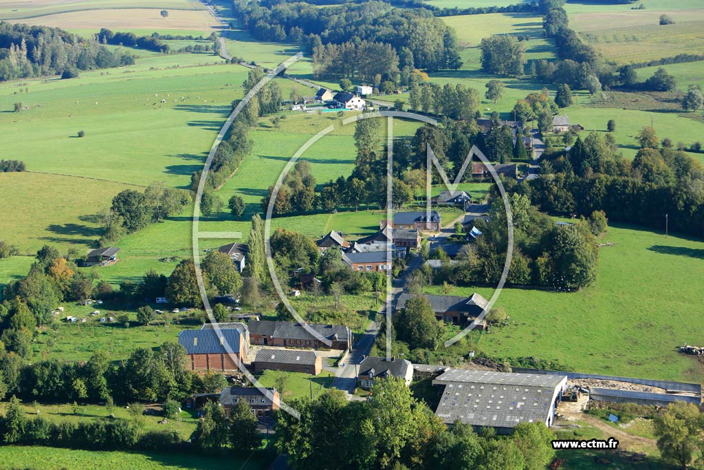 Photo arienne de Landouzy-la-Ville (Le Chne Bourbon de Bas)