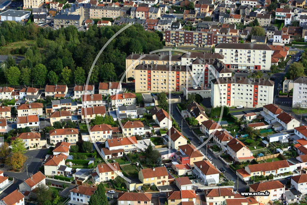 Photo arienne de Charleville-Mzires
