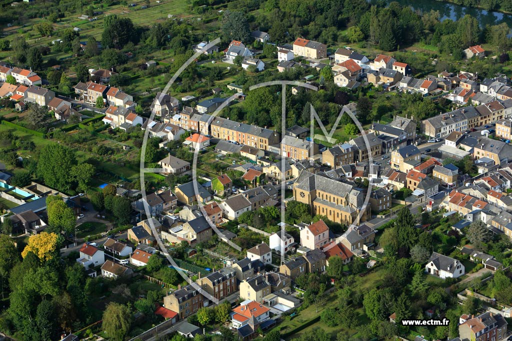 Photo arienne de Charleville-Mzires (Montcy Saint-Pierre)