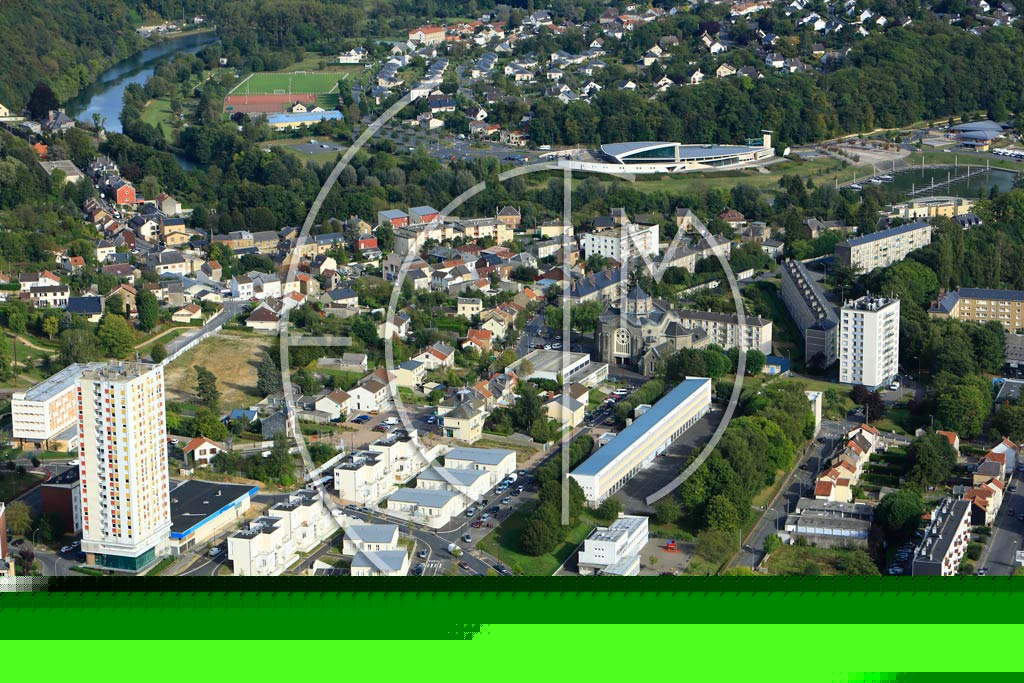 Photo arienne de Charleville-Mzires (La Houillre)